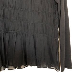 Sundance Tops - NWT Sundance chiffon layered black top M Sundance Tops - NWT Sundance chiffon layered black top M